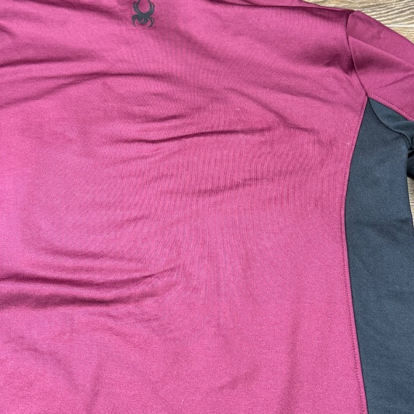 Spyder Men's Quarter Zip Pull-Over Shirt, SET OF 2, NWT, Blue, Maroon Sz S - Picture 16 of 16